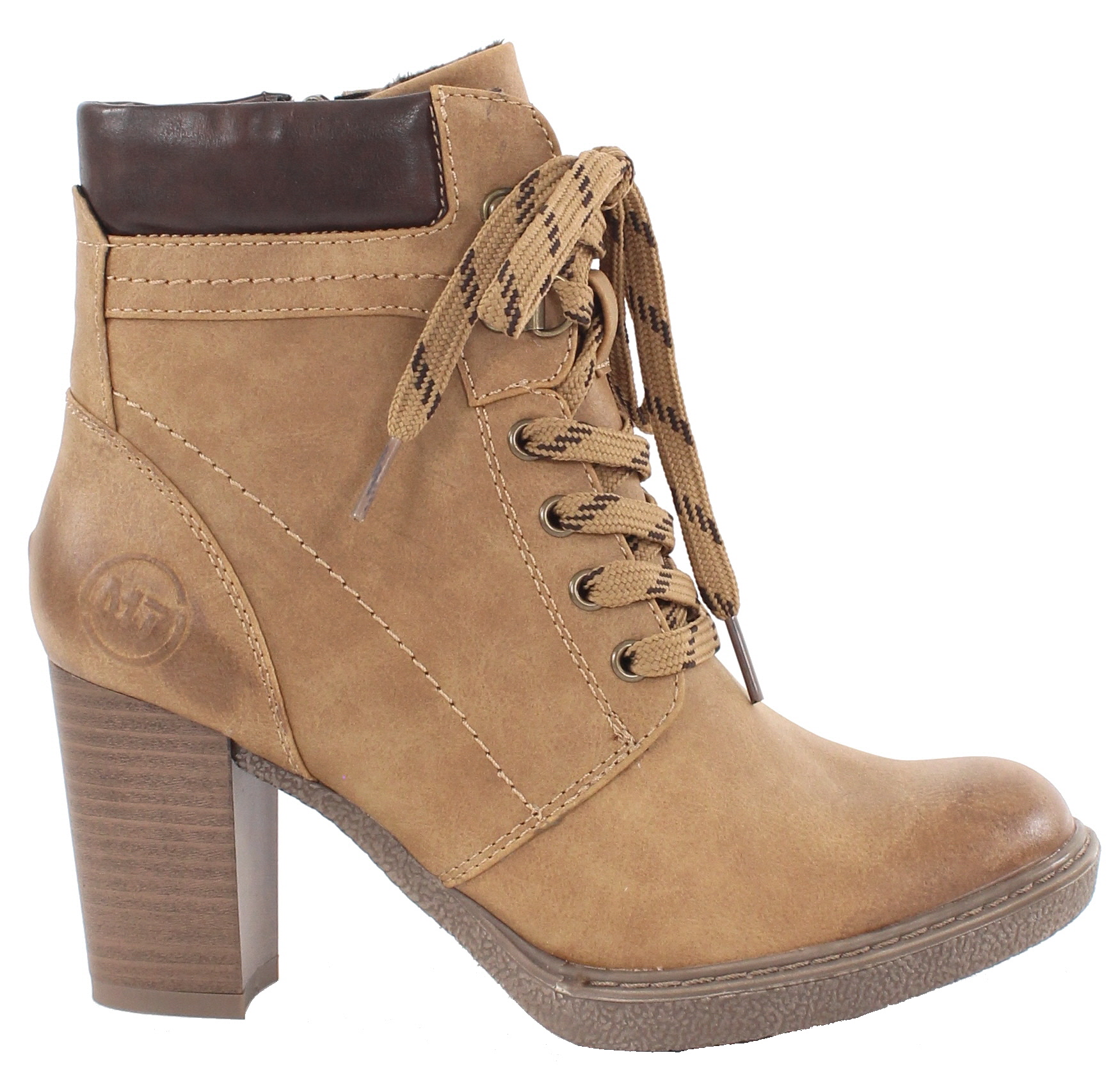 marco tozzi ankle boots cognac