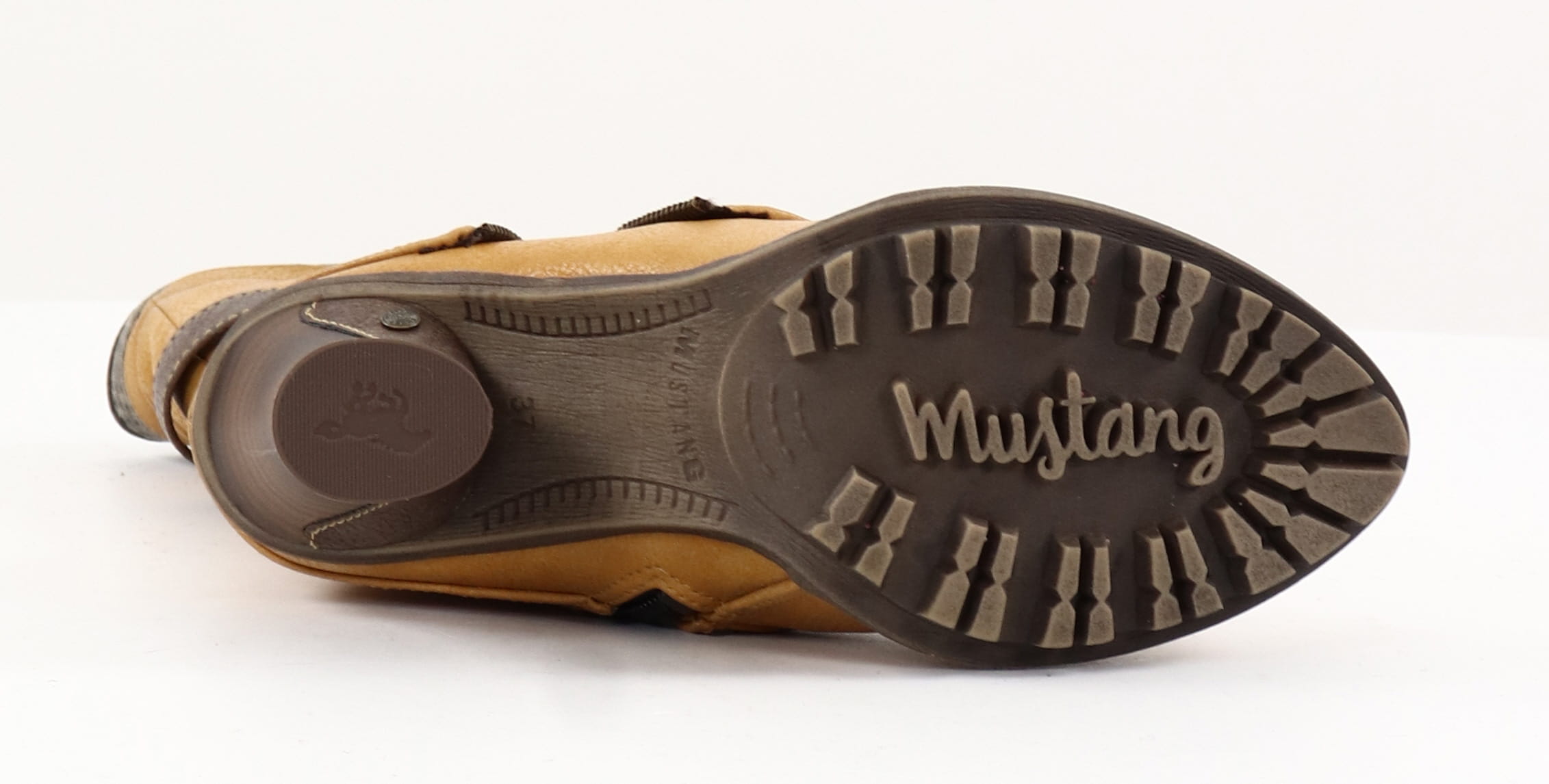【返品交換不可】 Ankle Mustang Boots Stilettoshop.eu - Senfgelb 1141-606-666 テープ・マスキングテープ
