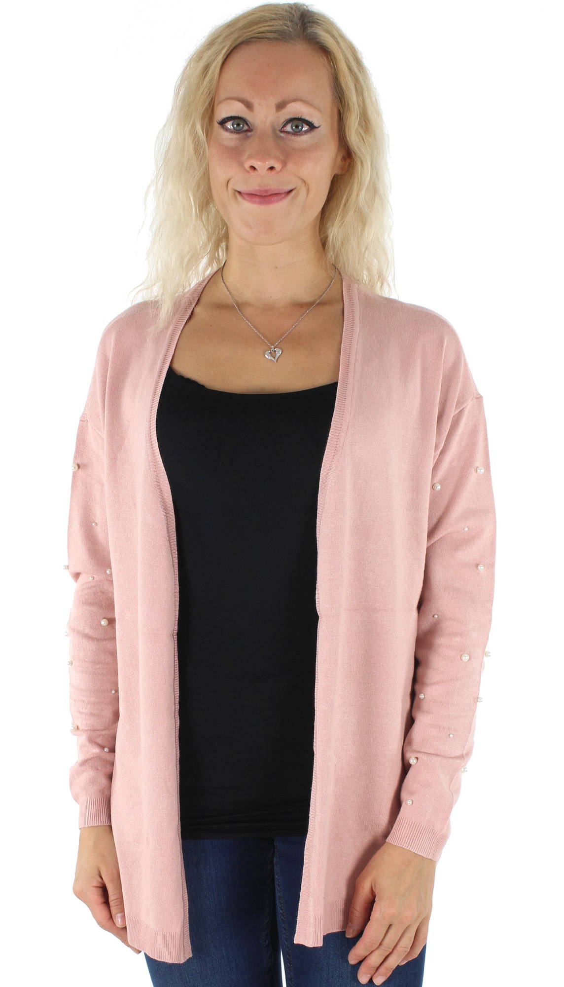 VERO MODA Damen Glory Strickjacke - Langarm Cardigan Mit V-Ausschnitt