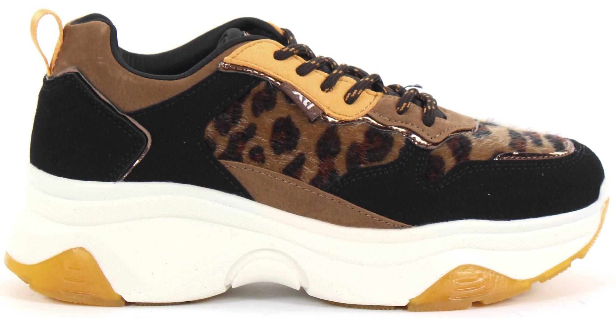 Xti Sneakers 49277, Black/leopard - Stilettoshop.eu webstore