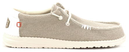 HEYDUDE Shoes Wally Braided off white - Men's walking shoes - 133850 - 1