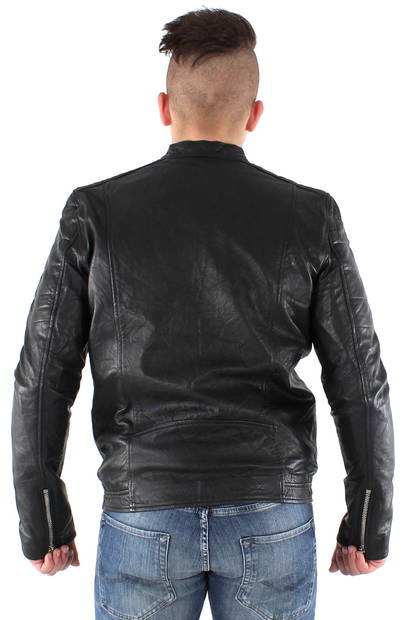 Jack & Jones Leather Jacket Leather 16 - Men's jackets - 119740 - 2