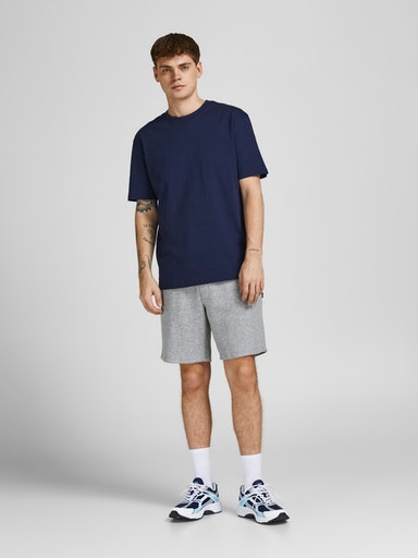 Jack&Jones Sweat Shorts Star sweat gray - Men's shorts and capri - 133870 - 1