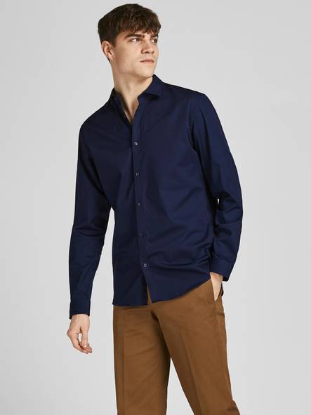 Jack&Jones Dress Shirt Blacardiff, navy - Men's dress shirts - 131590 - 1