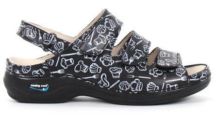 Nursing Care Machine Washable Sandals Leather Kitchen- 11 - Women's work shoes - 122640 - 1