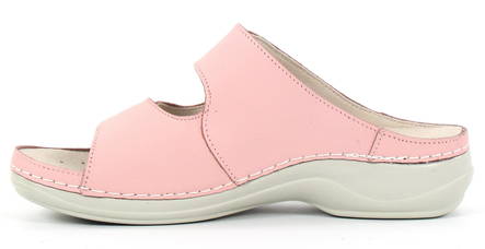 Nursing Care Machine Washable Work Shoes Leather, Light Pink - Women's work shoes - 122670 - 2