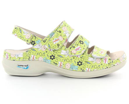 Nursing Care Machine Washable Sandals Leather, playing - Women's work shoes - 126980 - 1