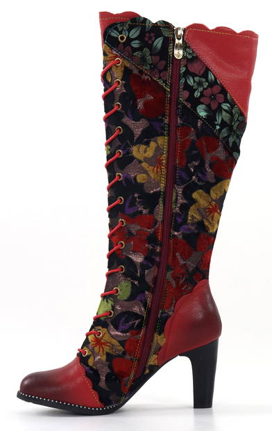 Laura Vita Boots Alcbaneo 143 grenat - Women's boots - 134340 - 2