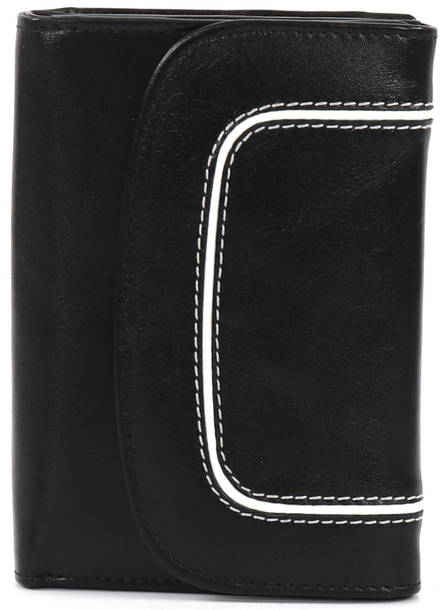 Leather wallet NK297, black/white - Wallets - 127990 - 1