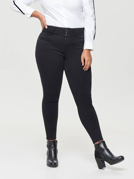 Only Carmakoma Jeans hw, Black - Women's jeans - 122770 - 1