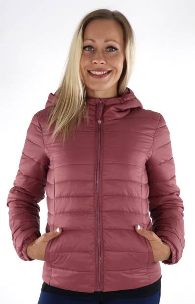 Only women's Lightweight Quilted Jacket Tahoe rose brown - Women's light winter jackets - 133990 - 1