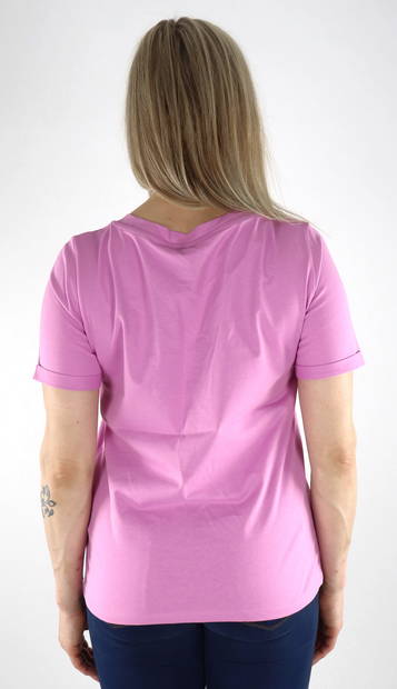 Pieces T-shirt v-neck violet - Women's T-shirts - 132880 - 2