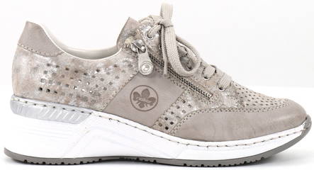 Rieker Wedge sneakers N4327-80 metallic - Rieker women`s sneakers - 133150 - 1