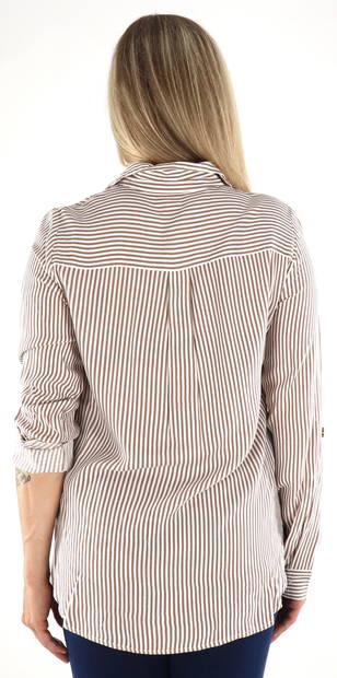 Vero Moda Women's Dress Shirt Bumpy brown lentil - Women's shirts and blouses - 134040 - 2