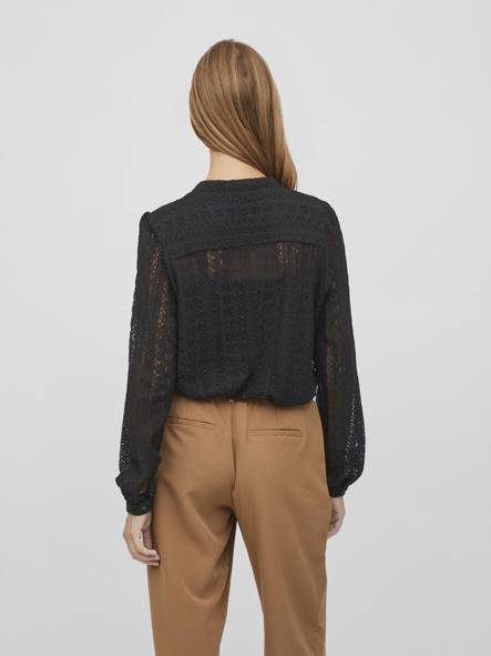 Vila women's shirt blouse black - Women's shirts and blouses - 135010 - 2