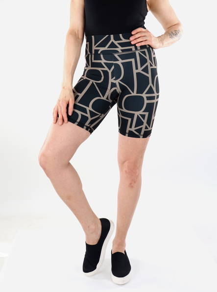 Only Play women's training shorts Font-2 HW black / walnut - Women's sports shorts - 135830 - 1