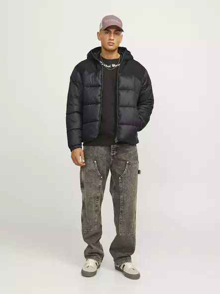 Jack&Jones men's winter jacket Moon Puffer black - Men's jackets - 137390 - 2
