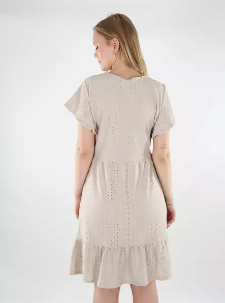Only stretch dress V-Neck nacreous cloud - Dresses and tunics - 138440 - 2
