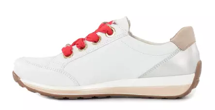 Ara women's genuine leather sneakers 12-34587 weiss/gold/camel - Women's sneakers - 140370 - 2