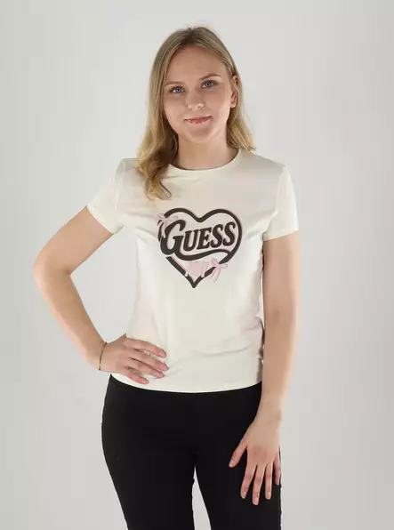Guess T-Shirt V6YI09K4276 G027 white - Women's T-shirts - 141300 - 1