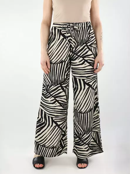 JDY women's casual pants New sandshell/black - Women's trousers - 140450 - 1