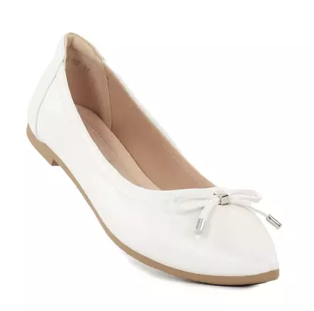 Migant ballerinas with bow tie detail A921-92 white - Ballerinas - 138170 - 1