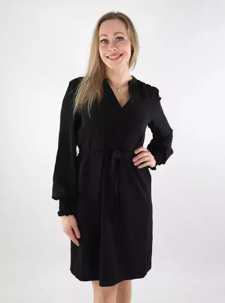 Only stretch dress V-Neck black - Dresses and tunics - 137620 - 1