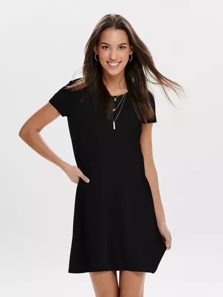 Only Dress back lace up black - Dresses and tunics - 133230 - 1