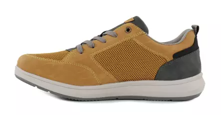 Rieker men's wide-last sneakers 16901-68 yellow - Men's walking shoes - 140890 - 2