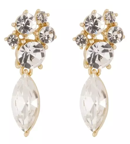 Snö of Sweden Earrings Noctelle gold/clear - Earrings - 140030 - 1