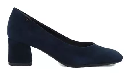 Tamaris pumps 22437-47 navy suede - Tamaris high heels - 141540 - 1