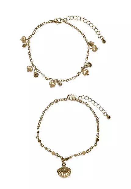 Vero Moda Anklet 2-pack gold - Bracelets - 140320 - 1
