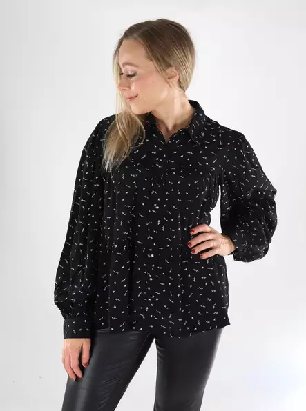 Vila women's dress shirt black beauty/tiv - Women's shirts and blouses - 139200 - 1