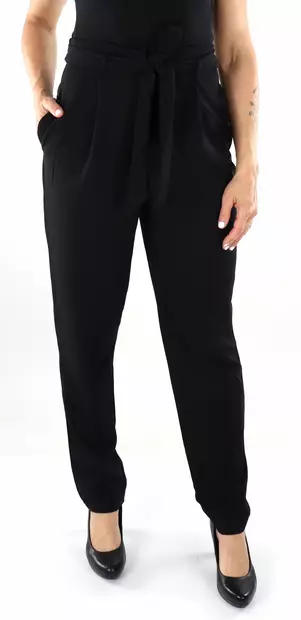 Vila Trousers hw belted black - Women's trousers - 136540 - 1