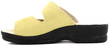 Golden Fit Mules 714 yellow suede - Women's work shoes - 127180 - 2