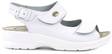 Golden Fit Sandals 696, White shiny - Women's work shoes - 127830 - 1