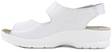 Golden Fit Sandals 696, White shiny - Women's work shoes - 127830 - 2