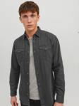 Jack&Jones Dress shirt Sheridan black denim - Men's dress shirts - 134690 - 1