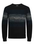 Jack&Jones Sweater Panel black/sailor blue - Men's knitwear - 134750 - 1