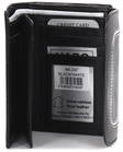 Leather wallet NK297, black/white - Wallets - 127990 - 2
