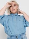 Only Carmakoma Dress Shirt, Light Blue - Women's shirts and blouses - 128500 - 2