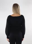 Only Off shoulder Sweater black - Women's knitwear - 134550 - 2