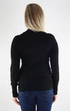 Only Sweater Venice life roll, black - Women's knitwear - 131640 - 2