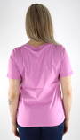 Pieces T-shirt v-neck violet - Women's T-shirts - 132880 - 2