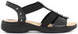 Rieker Sandals 64580-00, Black - Rieker women`s sandals - 130140 - 1