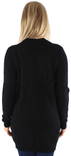 Vila Women's Cardigan Ril Open, light gray, black - Women's knitwear - 119220 - 3