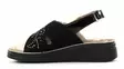 Eco Bio Vegan women's sandals J52682/9 black - Women's work shoes - 136370 - 2