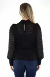 Vero Moda Shirt high neck black - Women's long sleeved shirts - 137000 - 2