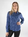 Vila women's dress shirt Bijou blue/tri - Women's shirts and blouses - 137380 - 1