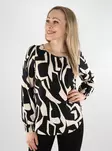 Only women's patterned shirt Elite Life black/vendome ge - Women's long sleeved shirts - 137750 - 1